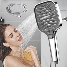High Pressure Shower Head Shower Head and Hose 8 Spray Modes Handheld Showerhead