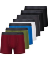 Fm London 7Er-Pack Herren Boxershorts - Atmungsaktiv Weich Dehnbar Baumwolle