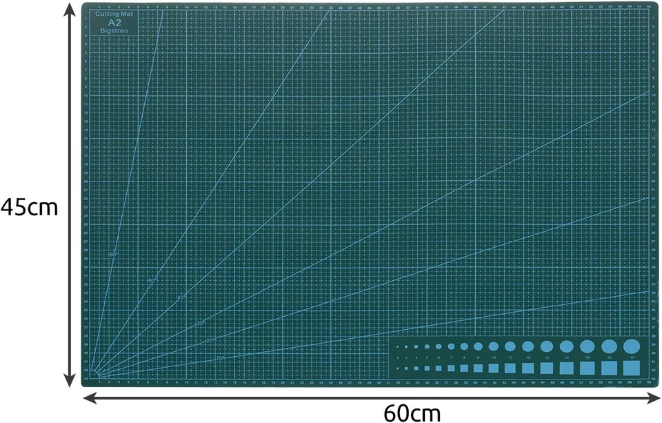 Selbstheilende Schneidmatte A2 60x45 cm, BIGSTREN, rutschfeste Oberfläche - Bild 2 von 4