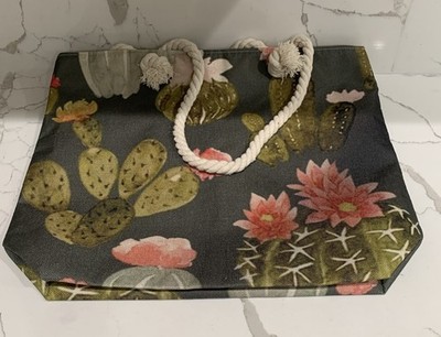 Cactus Arizona Rope Handle Tote Bag Women Beach Travel Large18  X 141/2  X 4 1/2
