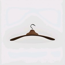 vintage Coat Jacket Dress Jumper Trousers T-Shirt Wardrobe Wooden Clothes Hanger