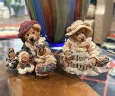 Lot of 2 Boyds Bears  Friends Resin Bear Figurines The Bearstone Collection