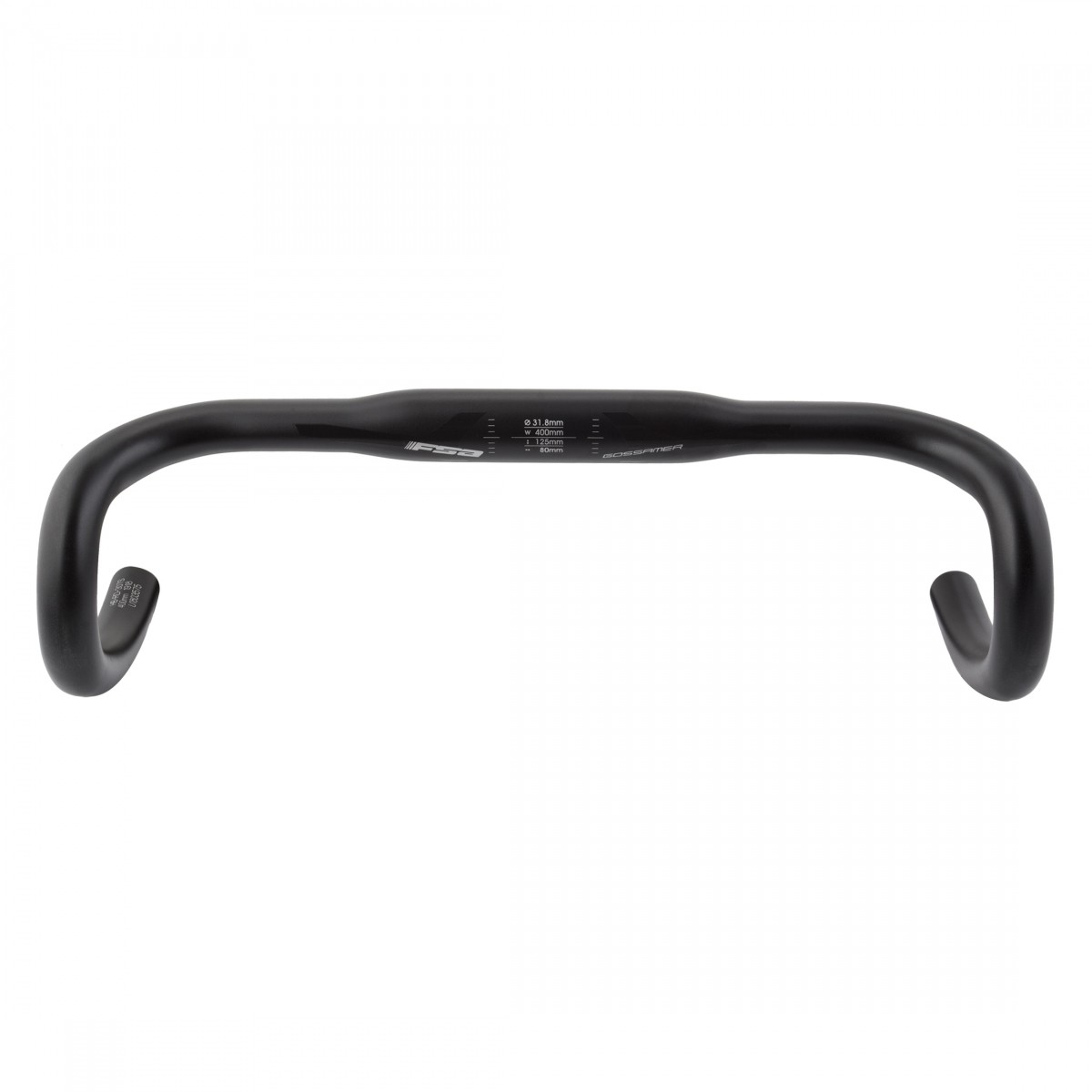 FSA (FSA) Gossamer Compact Drop Handlebar 31.8mm Clamp 40cm Black Aluminum