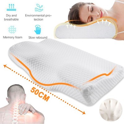 Memory Foam Kissen Orthopädisches Nackenstützkissen Cervical Neck Schulter NEU