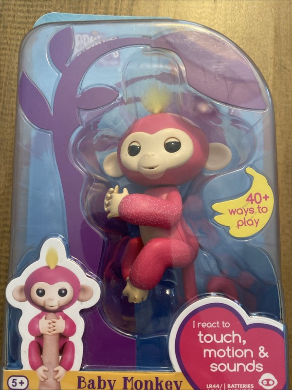 New In Box FINGERLINGS Interactive Fingerling Pink Monkey BELLA