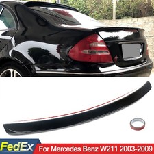 Fits Mercedes Benz W211 E350 Sedan 2003-2009 Glossy Black A Style Trunk Spoiler