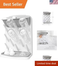 Ubbi Vertical Baby Bottle Drying Rack, Space Saving Countertop Drying Rack Ba...