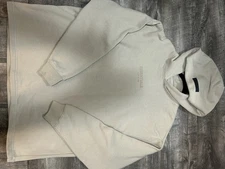 Fear of God Essentials Hoodie Beige Cotton “Smoke” Colorway