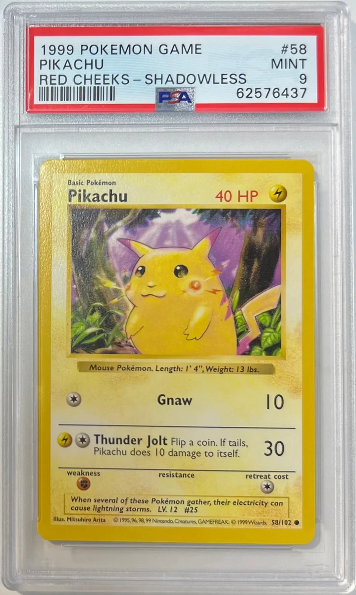 V*す様 PSA6 ピカチュウ　英語　レッドチーク　シャドーレス　58/102 V*す様 PSA6 ピカチュウ 英語 レッドチーク シャドーレス 58/102 V*す