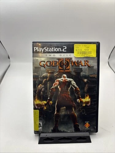 Sony PS2 PlayStation 2 God of War 2 Black Label With Both Discs NO MANUAL
