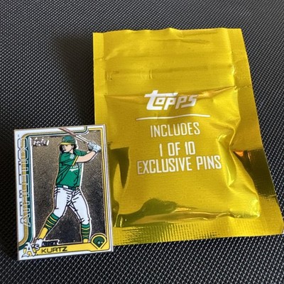 Nick Kurtz 2025 Topps Update Series (SSP) Rookie Enamel Pin Box Topper Athletics