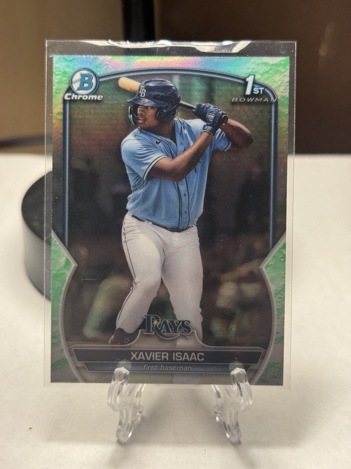 2023 Bowman - Chrome Prospects Xavier Isaac #BCP-145 Lunar Glow Refractor (RC)
