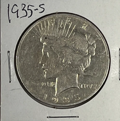 1935-S Peace Dollar :  Fine