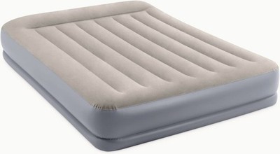 Intex Dura-Beam 12 Inch Pillow Rest Mid-Rise Air Bed Mattress with Built-in Pump