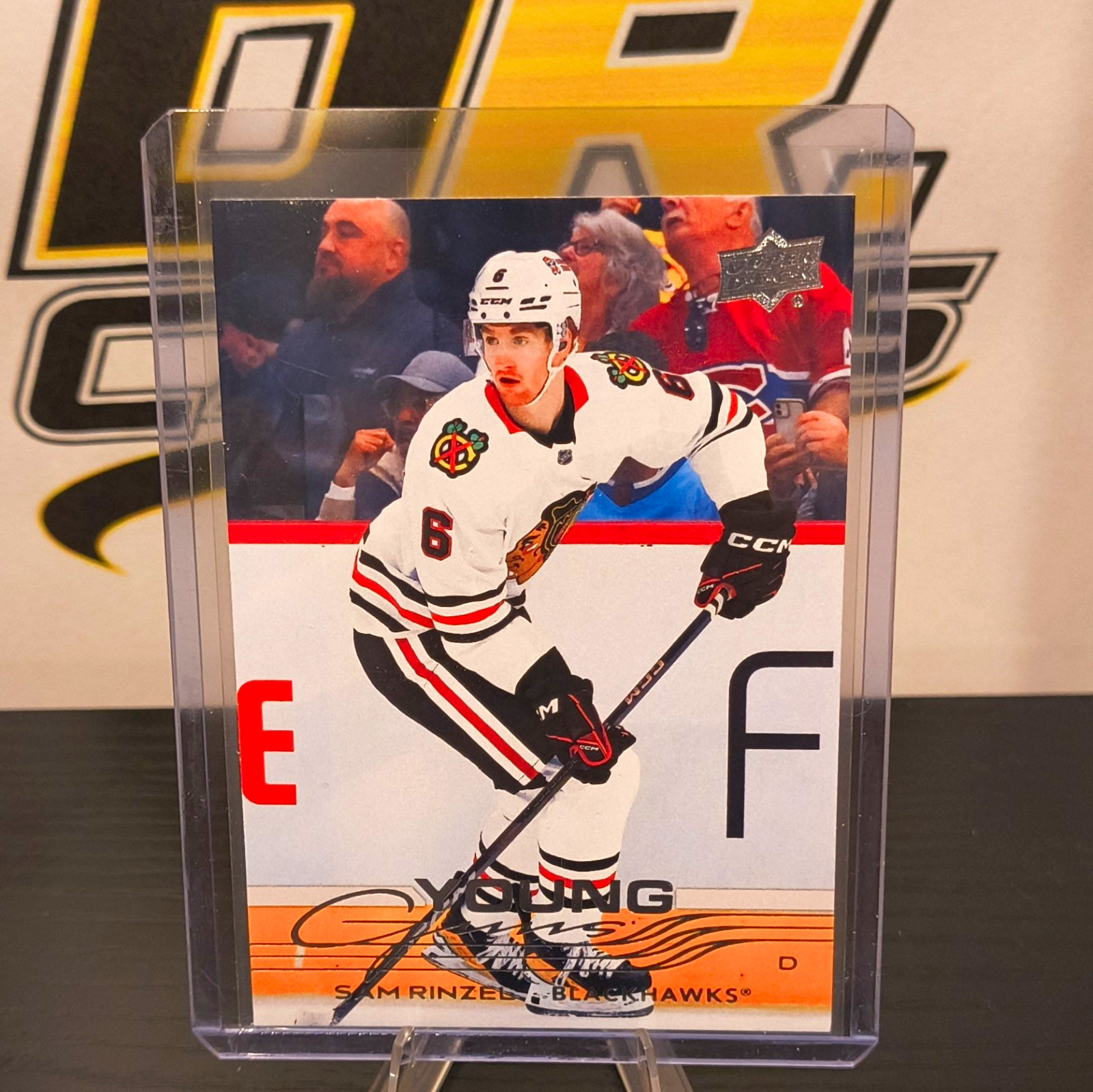 Upper Deck 2025-26 Series 1 Young Guns Sam Rinzel Blackhawks #248 Rookie