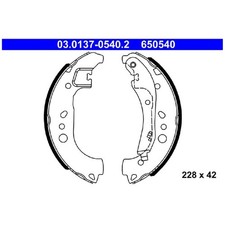 Bremsbackensatz hinten für VW Polo 6 AW1 T-Cross C11 Taigo CS1 | 24112737