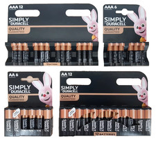Duracell Batteries AA / AAA Simply LR6 LR03 Alkaline 1.5V Long Expiry