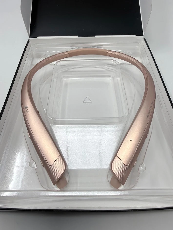 Auriculares intrauditivos LG Tone Platinum HBS-930 inalámbricos Bluetooth oro rosa premium Foto 2 de 4