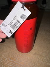 NWT Lululemon Back To Life Clear Bottle 32oz Red Glow