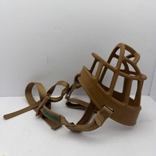 Baskerville Ultra Dog Muzzle Size 5 Dog Training Large Breed Rubber Nylon Tan