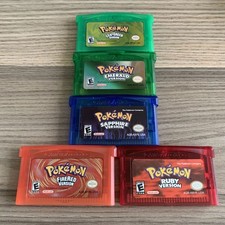 Game Card Ruby/ Sapphire/ Emerald/ Fire Red/ ...
