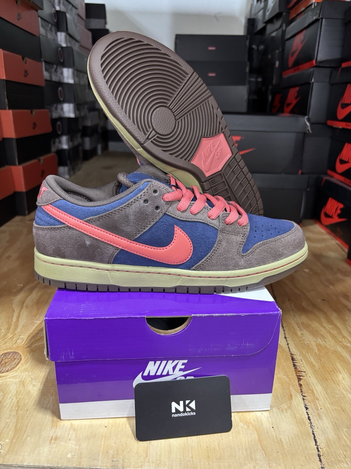 Nike SB Dunk Low Pro Baroque Brown Adobe Men Skate Boarding 