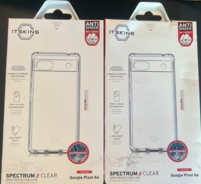 ITSkins - Spectrum Clear case for Pixel 6a, Each Sold Separately, Anti Shock, 