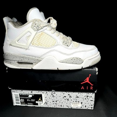 Size 5.5 - Nike Air Jordan 4 Retro GS White Oreo 2021 Men's Shoes Ships Now