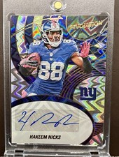 2025 Panini Revolution Hakeem Nicks Impact Auto /50 Giants