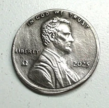 HOBO Omega Lincoln Cent Penny Made A From REAL WWII Silver Nickel SIGNED