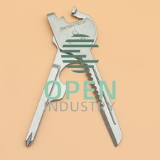 1PCS 6 in 1 Utile-Key Mini Screwdriver Key Ring Chain Pocket Knife Multi-T