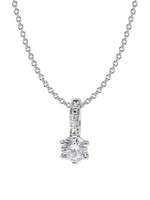 Trendor Schmuck Damen-Kette 925 Silber Mit Zirkonia 15129