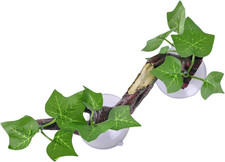 Resin Reptile Corner Branch Terrarium Plant Decoration with Suction Cup for Amph