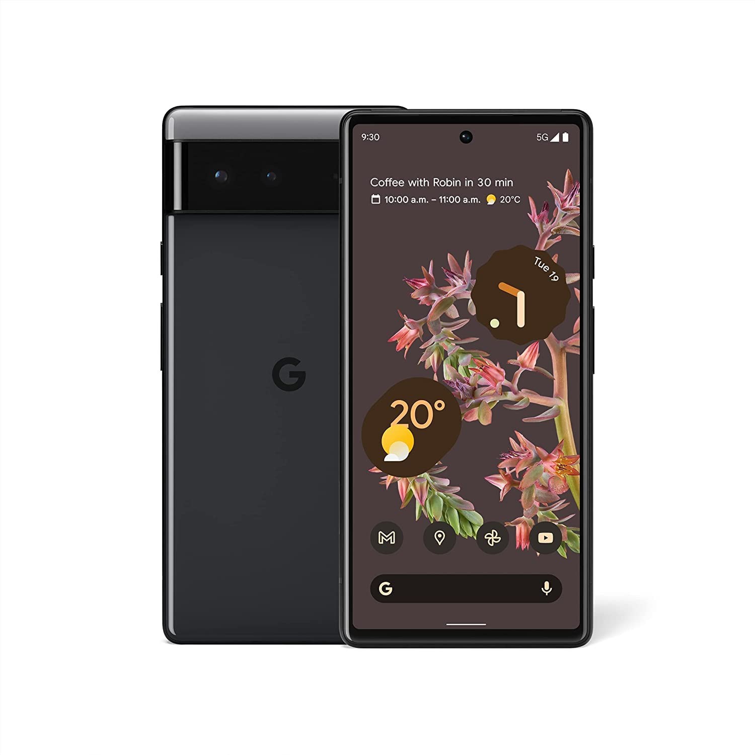 New Google Pixel 6 5G 256GB 8GB RAM Stormy Black Unlocked Android Smartphone