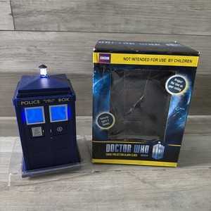 Doctor Who Tardis Projection Alarm Clock BBC Zeon In Box Police Box Rare