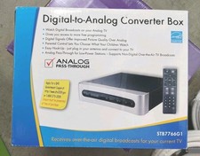 Television Converter Box Adapter Digital To Analog w Remote Venturer M STB7766G1