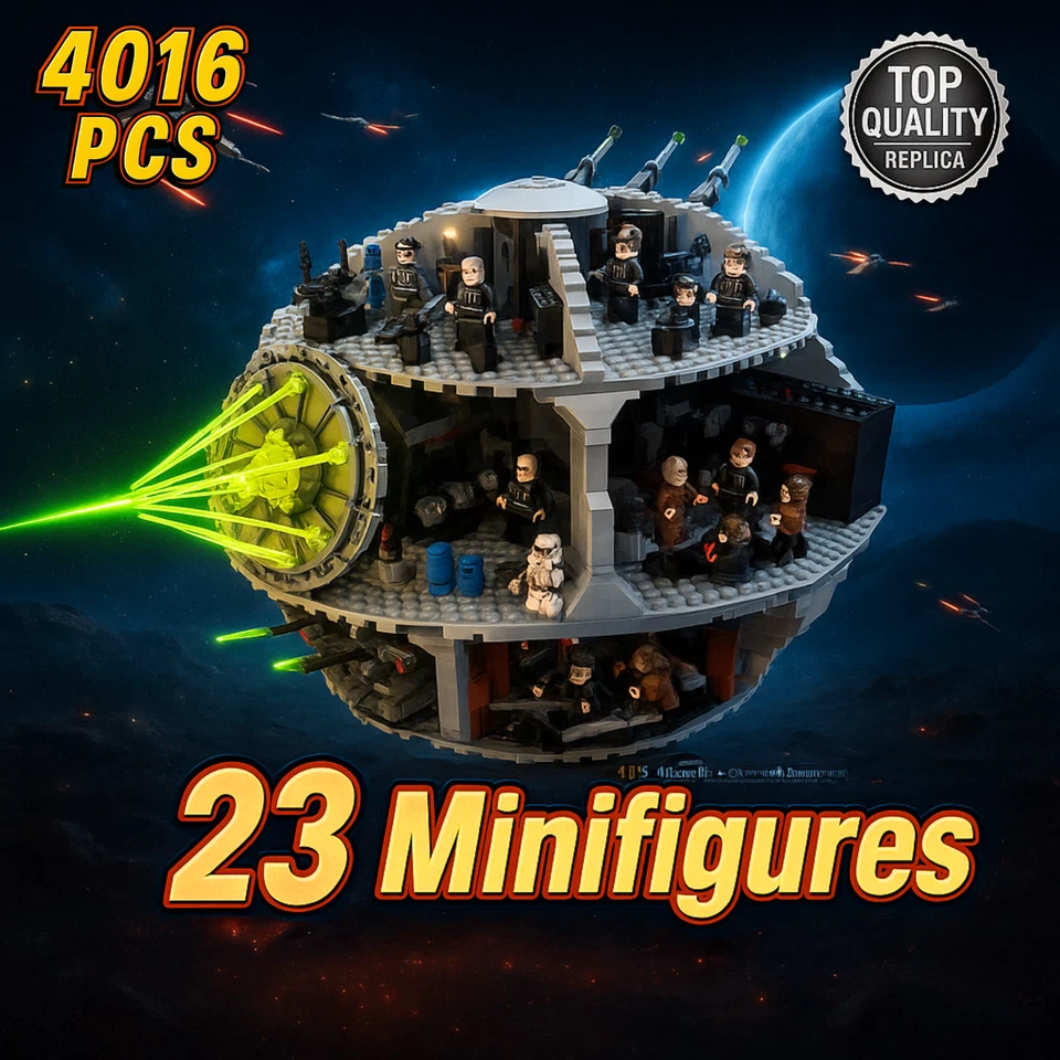 ⭐ UCS 75159 Estrella de la Muerte - 4016 piezas Star Wars Battle Station réplica + 23 figuras⭐ Foto 2 de 4