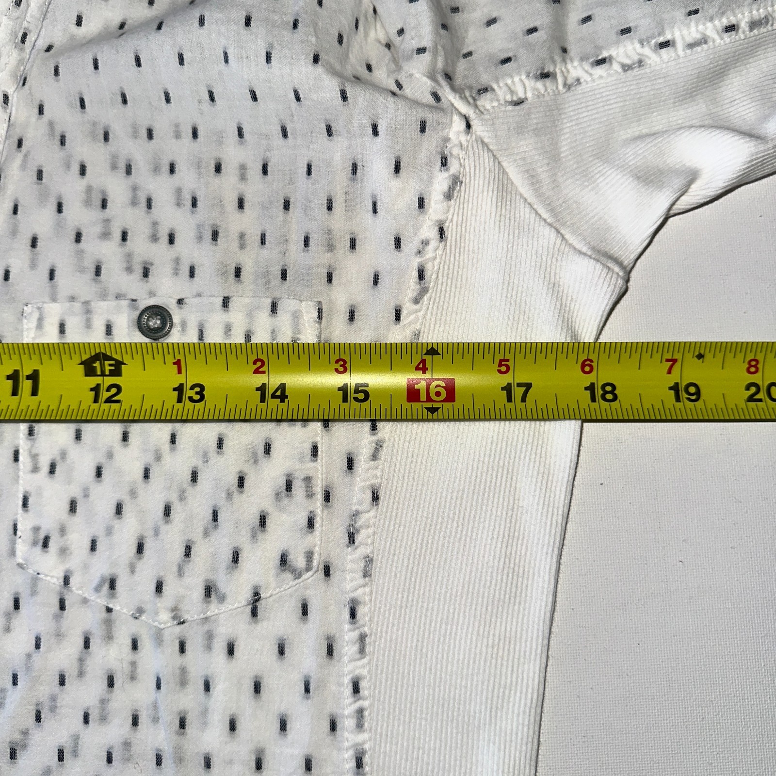 Mango MNG Womens Long Sleeve Shirt 8 White Lightweight Button Down thumbnail 4