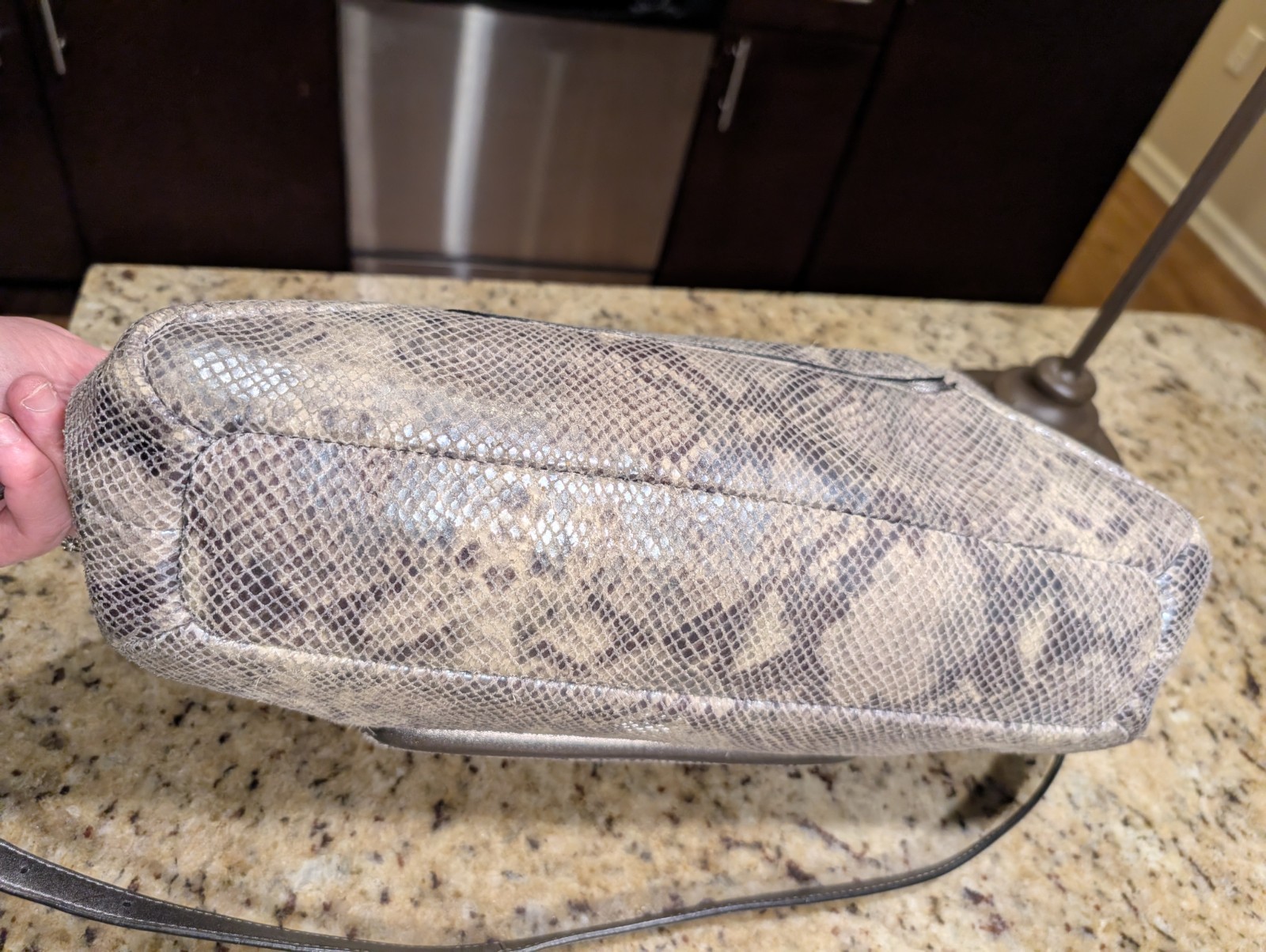 Coach Campbell Python embossed Satchel Shoulder B… - image 5