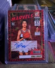 Panini 2025-26 Donruss Will Riley Wizards Net Marvels RC Auto 03/25