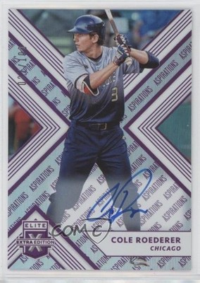 2018 Panini Elite Extra Edition Aspirations Purple /100 Cole Roederer Auto 0x5e
