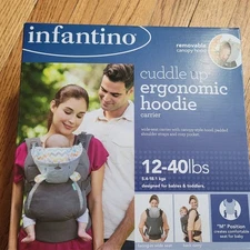 Infantino cuddle up  Ergonomic hoodie carrier NWT