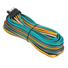 35FT Trailer Wiring Harness Kit, 4 Wire, Color Coded Wishbone Style, 35FT 4 Way