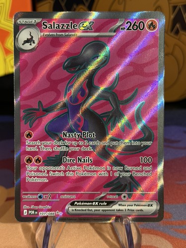 Salazzle ex 101/088 perfect order NM Full Art Ultra Rare Holo