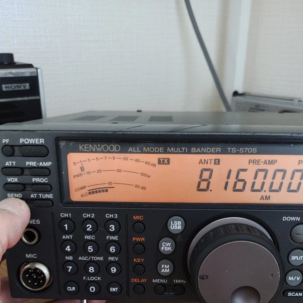 Microfono Portatile Per Kenwood TS-570 / TS-570S / TS-570D - Connettore 8 Pin - Radioamatore