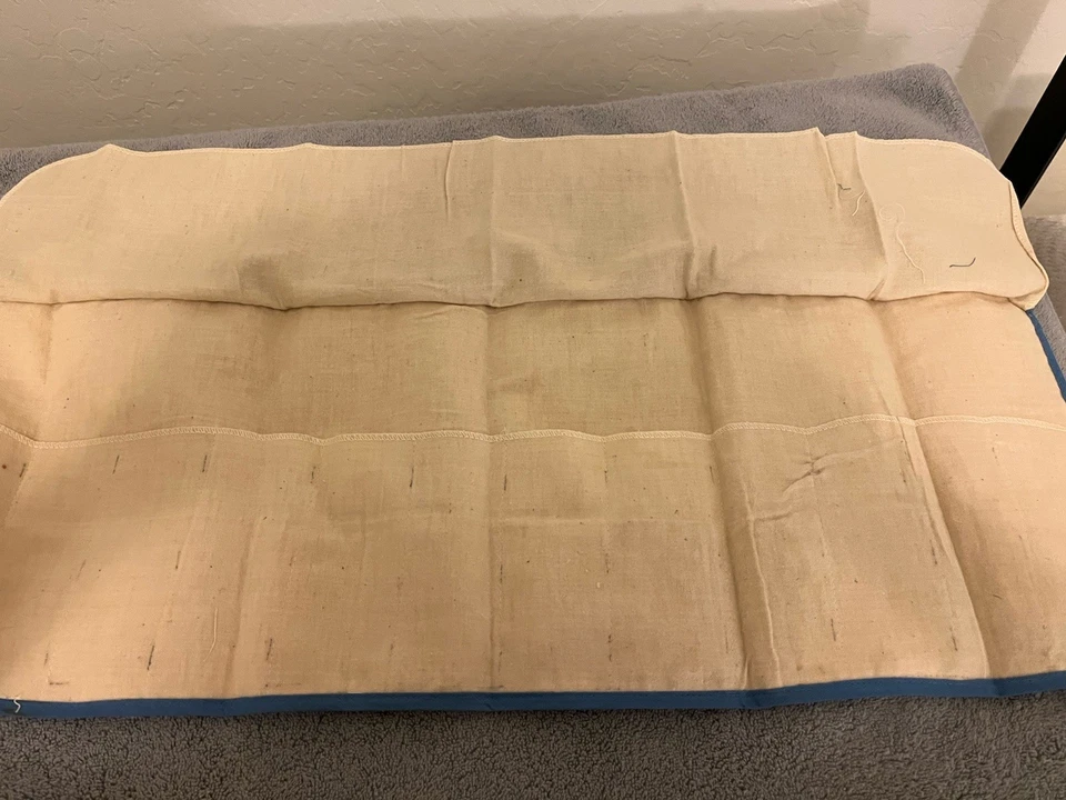 Vintage Embroidered Silverware Tablespoons Holder Rollup - Изображение 2 из 4