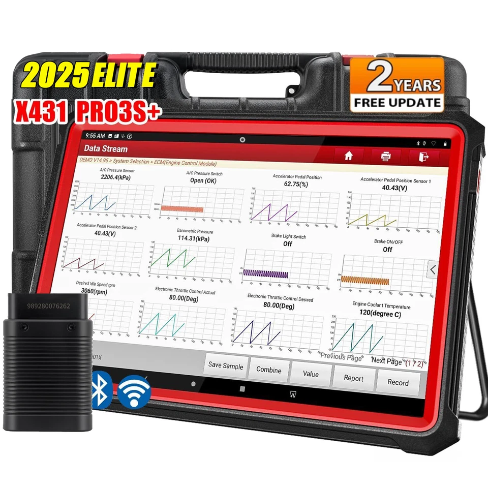 2025 LAUNCH X431 PRO3S+ V+ PRO 5 dispositivo diagnostico professionale OBD2 TUTTO IL SISTEMA codifica ECU