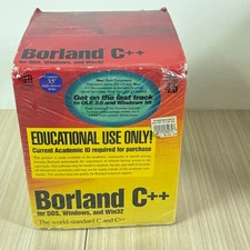 Borland C++ Version 4.5 For DOS, Windows  And Win32 Scholar Edition Sealed Disks