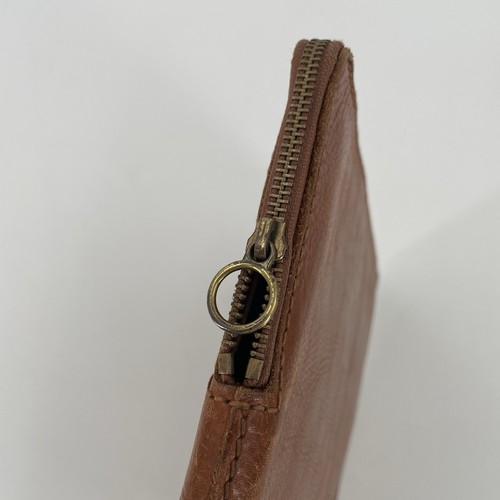 Madewell Brown Leather Padded Laptop Case - Fits 13” Laptop - Zip Closure - Afbeelding 3 van 7