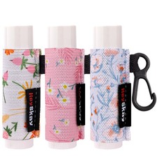 HEYSKAY 3PCS Chapstick Holder Key 1 Count Pack of 3 , Floral Set C-3PCS